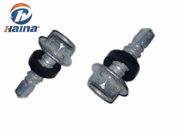 cabeza de hex. galvanizada de la inmersión caliente de la impulsión que cubre el tornillo y la lavadora de la perforación del uno mismo