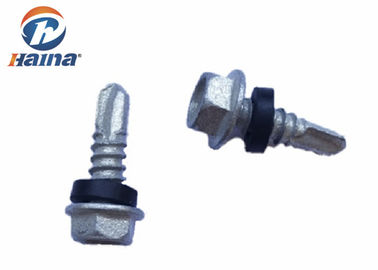 cabeza de hex. galvanizada de la inmersión caliente de la impulsión que cubre el tornillo y la lavadora de la perforación del uno mismo