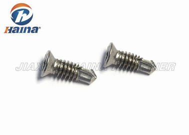 304 316 tornillos de perforación de acero inoxidables de la cabeza Phillips de la cabeza del uno mismo plano de la impulsión