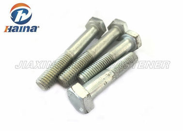 Hex. galvanizado del hilo Gr.8.8 de la inmersión caliente de los pernos de la cabeza de hex. el medio emperna en existencia
