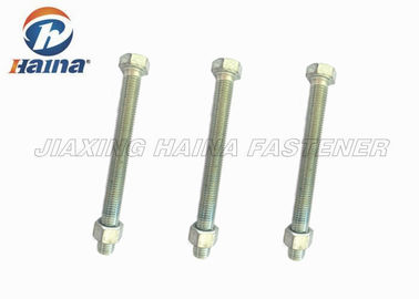 Tornillos de casquillo galvanizados del hex. de la inmersión caliente DIN933 M12x130 Gr.8.8 de los pernos de la cabeza de hex.