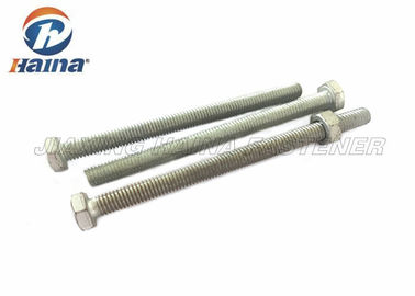 Tornillos de casquillo galvanizados del hex. de la inmersión caliente DIN933 M12x130 Gr.8.8 de los pernos de la cabeza de hex.