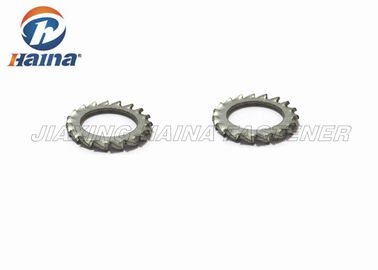 Lavadora de cerradura externa plateada brillante del diente, lavadoras de cerradura del acero inoxidable para las máquinas
