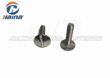 tornillos de máquina de acero inoxidables ranurados de la cabeza 304 316 para los componentes de la máquina