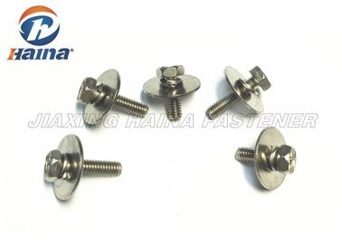 Tornillos de máquina de combinación de la cabeza de hex. de SUS304 SUS316 con la lavadora plana grande