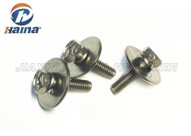 Los tornillos de acero inoxidables métricos del hilo A2 A4 Sems embrujan los tornillos ranurados cruzados principales