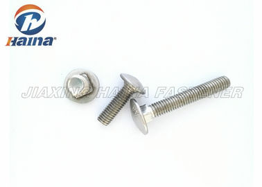 Cabeza de la seta de SS304 SS316 pernos de carro cuadrados del cuello de la longitud de 16m m - de 200m m