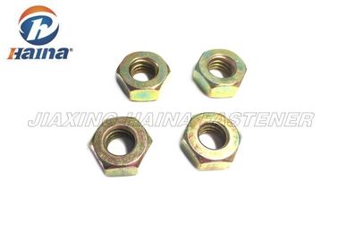 Cabeza hexagonal Nuts modificada para requisitos particulares del acero de carbono con el estruendo amarillo 934 del final del cinc