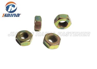 Cabeza hexagonal Nuts modificada para requisitos particulares del acero de carbono con el estruendo amarillo 934 del final del cinc