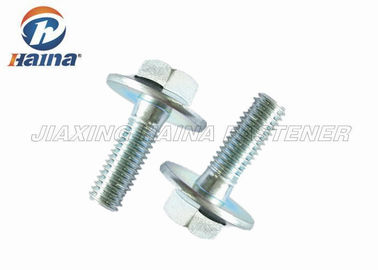 La cabeza de hex. completa izquierda del hilo emperna el grado plateado cinc azul 10,9 del estruendo 6921 de UNC