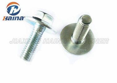 La cabeza de hex. completa izquierda del hilo emperna el grado plateado cinc azul 10,9 del estruendo 6921 de UNC