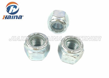 Nueces de la cabeza de hex. del acero inoxidable con la cerradura de nylon del parte movible que electrochapa ASME B18.16.6