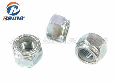 Nueces de la cabeza de hex. del acero inoxidable con la cerradura de nylon del parte movible que electrochapa ASME B18.16.6