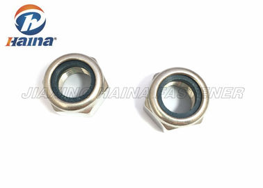 304 316 tuercas de fijación de nylon de acero inoxidables de la inserción del hex. de la estabilización DIN985