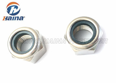304 316 tuercas de fijación de nylon de acero inoxidables de la inserción del hex. de la estabilización DIN985