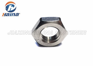 Nueces de hex. del acero inoxidable SS304 SS316, estruendo plateado Chrome Nuts fino 936 del hexágono