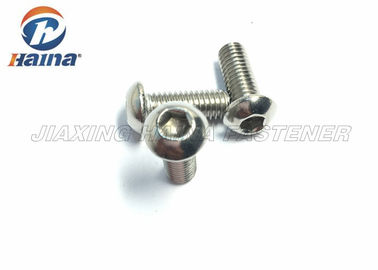 Tornillos de máquina del acero inoxidable de la cabeza del botón del zócalo del hexágono, tornillos de cabeza de hex. ISO7380