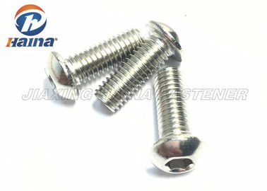 Tornillos de máquina del acero inoxidable de la cabeza del botón del zócalo del hexágono, tornillos de cabeza de hex. ISO7380
