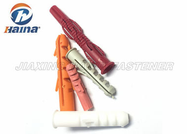 Perno plástico de goma del enchufe de pared de la resistencia química/de ancla de la extensión