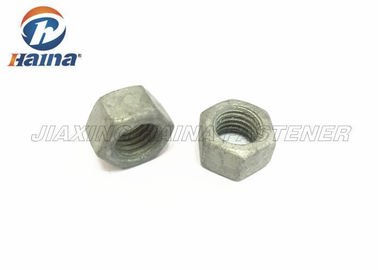 Las nueces de aluminio/de cobre amarillo de la cabeza de hex. galvanizaron la inmersión caliente M14 GR8.8 UNC para la energía eólica