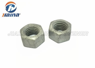 Las nueces de aluminio/de cobre amarillo de la cabeza de hex. galvanizaron la inmersión caliente M14 GR8.8 UNC para la energía eólica