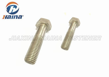 Perno de la cabeza de hex. del hilo del estruendo 931 A2 A4 de M10 M16 medio para el acero estructural