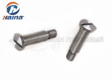 Cabeza ranurada de la cacerola de 304 del acero inoxidable tornillos de máquina con longitud del hombro 45m m