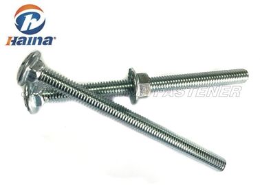 El coche cuadrado Zinc Plated Carriage del cuello emperna para la madera con la nuez del reborde