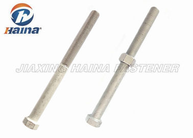 pernos de acero inoxidables de la cabeza de hex. del tratamiento térmico DIN931 A4-70 de la solución
