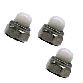 El hexágono SS304/316 de las nueces del acero inoxidable del OEM cubrió con una cúpula las tuercas ciegas de nylon blancas