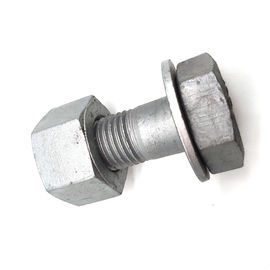 grado 4,8 del acero de carbono del hilo 8,8 pernos y nueces de la cabeza de hex. con la lavadora