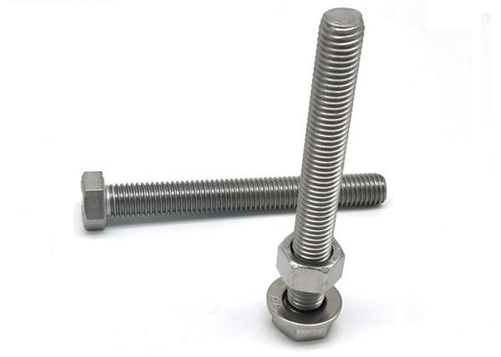 Perno de acero del acero inoxidable/de la cabeza de hex. de carbono SS304 SS316 SS316L