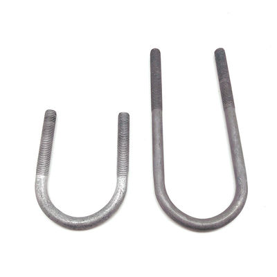 El cinc plateó dos el perno en forma de "U" de acero roscado los brazos de carbono de Bent Wire M12