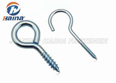 Hardening Heat Treatment Screw Eye Hooks For Buildings / Engeering Equipment